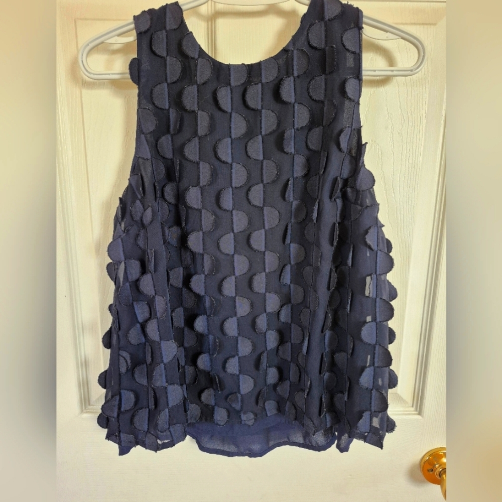 Maeve by Anthropologie Navy Dot Top 6
